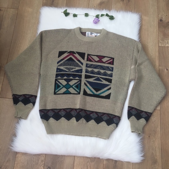 London Fog Other - London Fog Vintage Nordic Crewneck Ugly Sweater